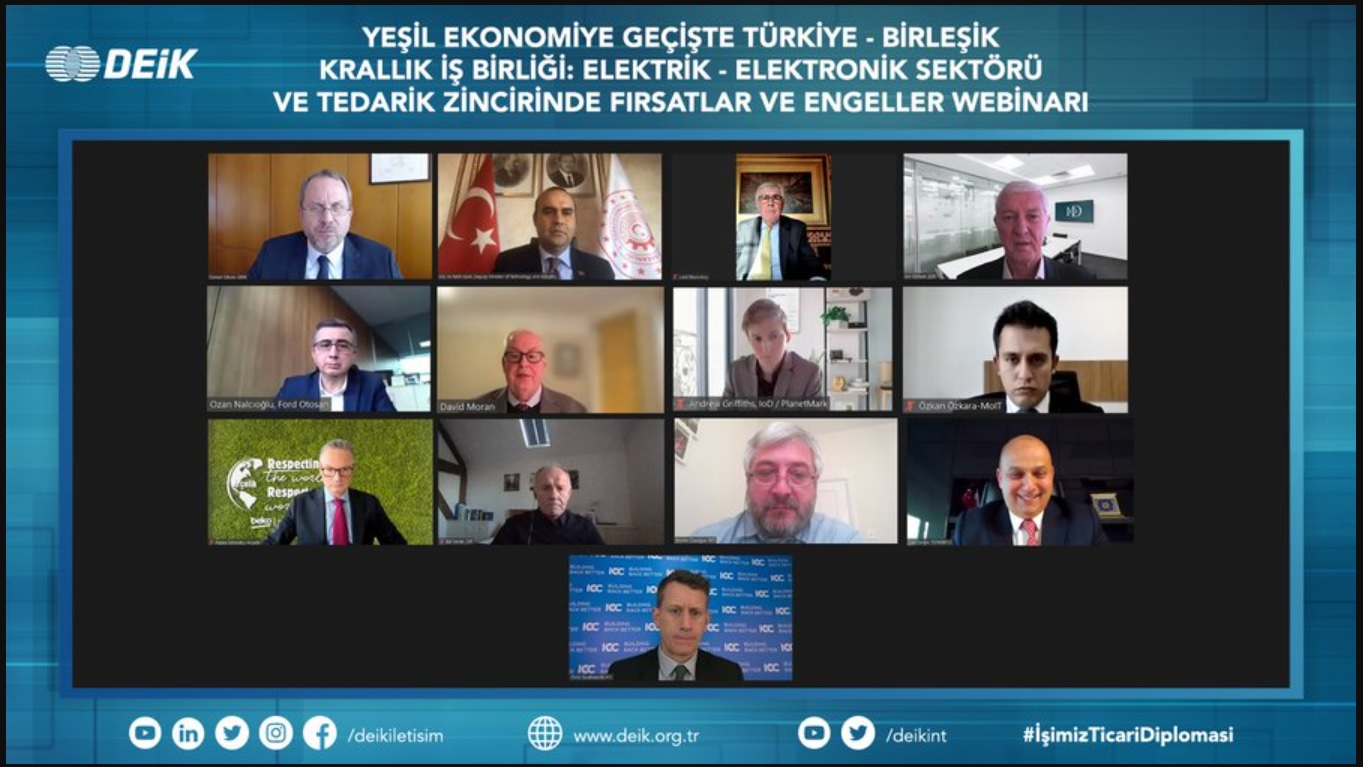Yeşil Ekonomiye Geçişte TR-Birleşik Krallık İş Birliği Webinarı