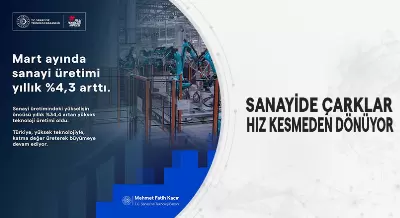 SANAYİDE ÇARKLAR HIZ KESMEDEN DÖNÜYOR