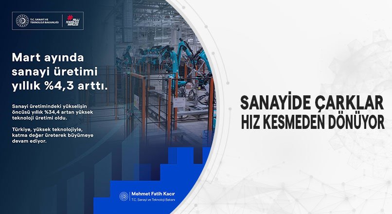 SANAYİDE ÇARKLAR HIZ KESMEDEN DÖNÜYOR