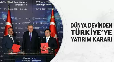 DÜNYA DEVİ BYD'DEN TÜRKİYE’YE YATIRIM KARARI