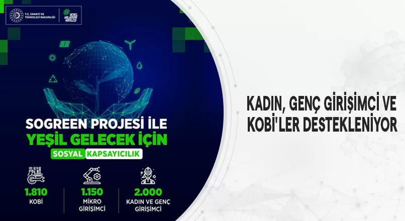 KADIN, GENÇ GİRİŞİMCİ VE KOBİ'LER DESTEKLENİYOR