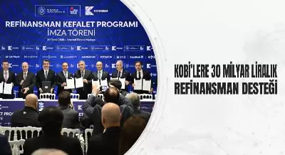 KOBİ’LERE 30 MİLYAR LİRALIK REFİNANSMAN DESTEĞİ