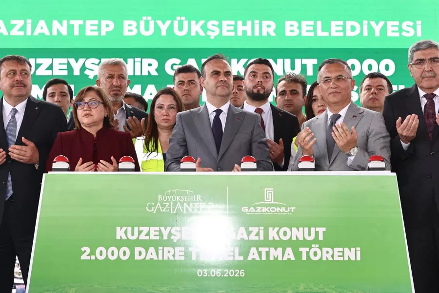 GAZİANTEP'TE 2 BİN KONUTUN VE 400 İŞ YERİNİN TEMELİ ATILDI - Gorsel 2